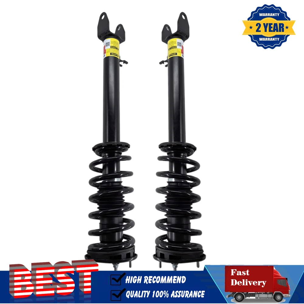 Pair Front Shock Suspension Absorber Coil Spring Strut Assys For Tesla Model S P85 S60D S60 2011-2016  1015619-00-C 1015619-01