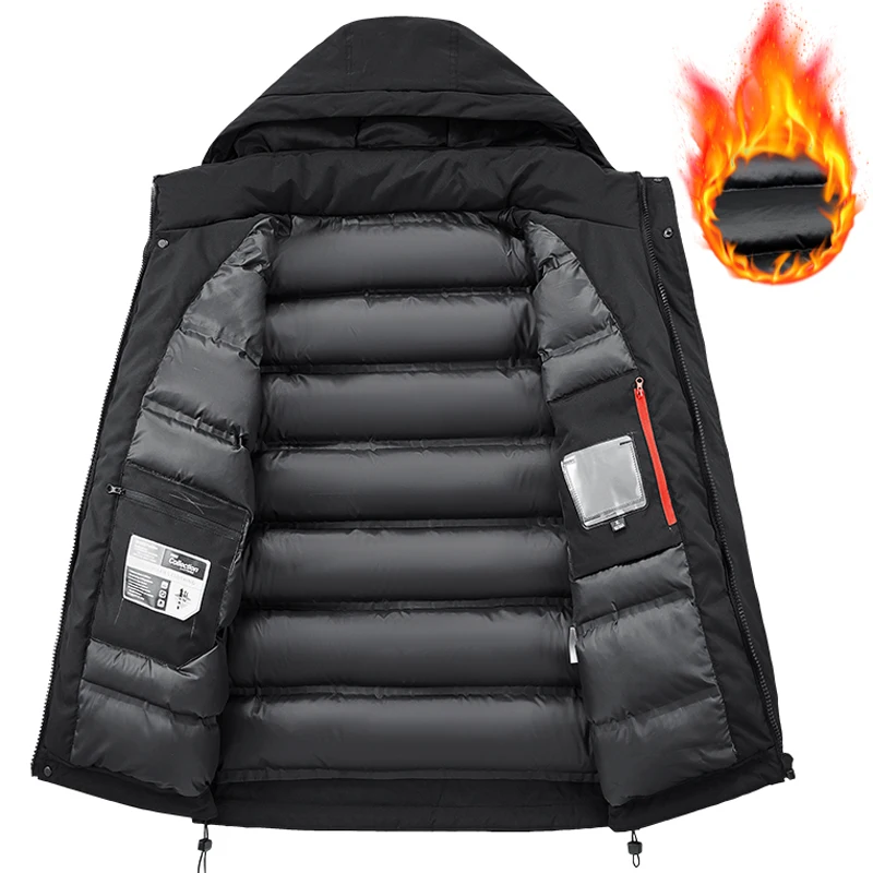 حجم كبير 7XL 8XL الخريف الشتاء سترة للنساء هوديس سميكة في الهواء الطلق سترات واقية متعددة جيب البضائع معاطف سترات الرجال الملابس