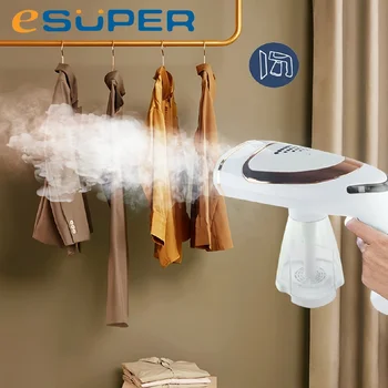 ESUPER-Portable Electric Garment Steamer for Clothing, Iron Steamer for Clothes, Hanging Engoming Machine, Household, New