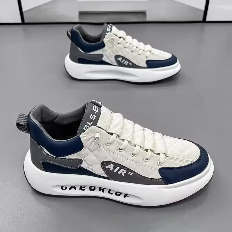 Sepatu kets pria desain mode baru musim panas sepatu Platform pria kasual sepatu olahraga lari pria nyaman untuk pria tenis masculino