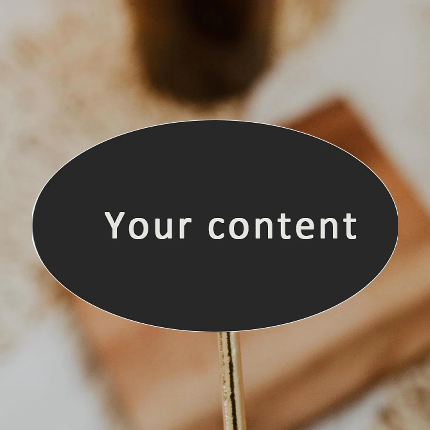 90PCS custom oval stickers, suitable for various occasions