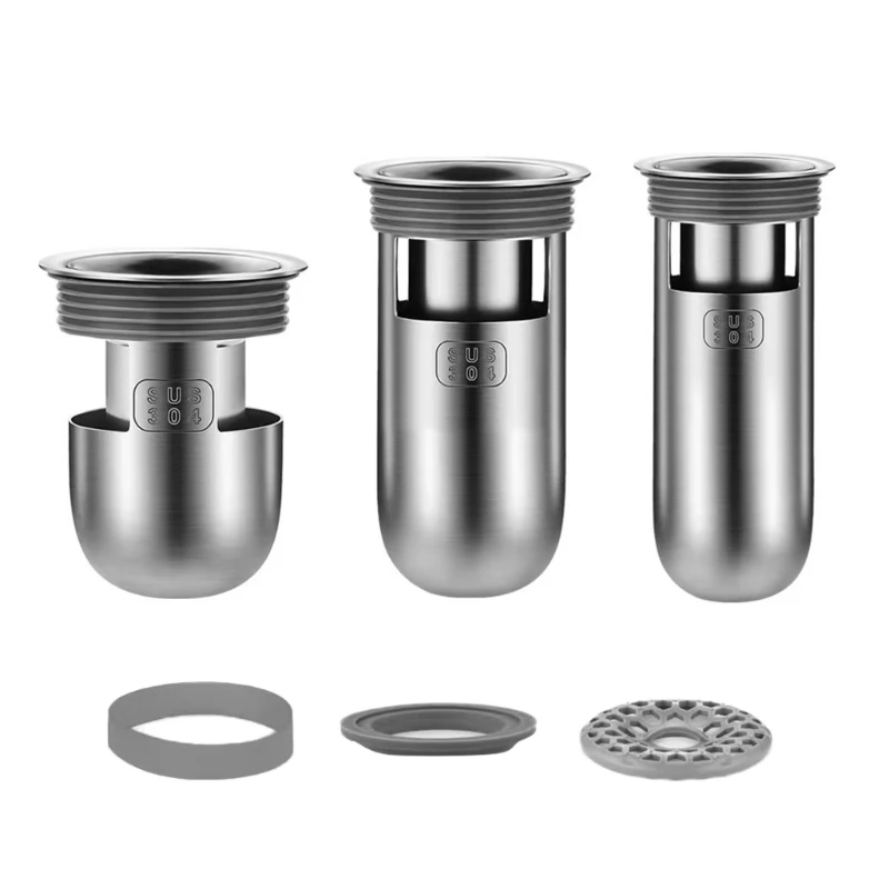 Shower Drain Stopper Deodorizer Stainless Floor Drain Seal for Bathroom Floor