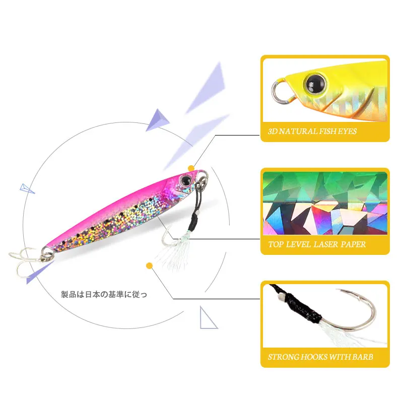 Magic Works Lures For Fishing 20G 30G 40G 60G Metal Jig Fake Fish Baits Sea Fishing Bassdash Artificial Bait Fishing Gear