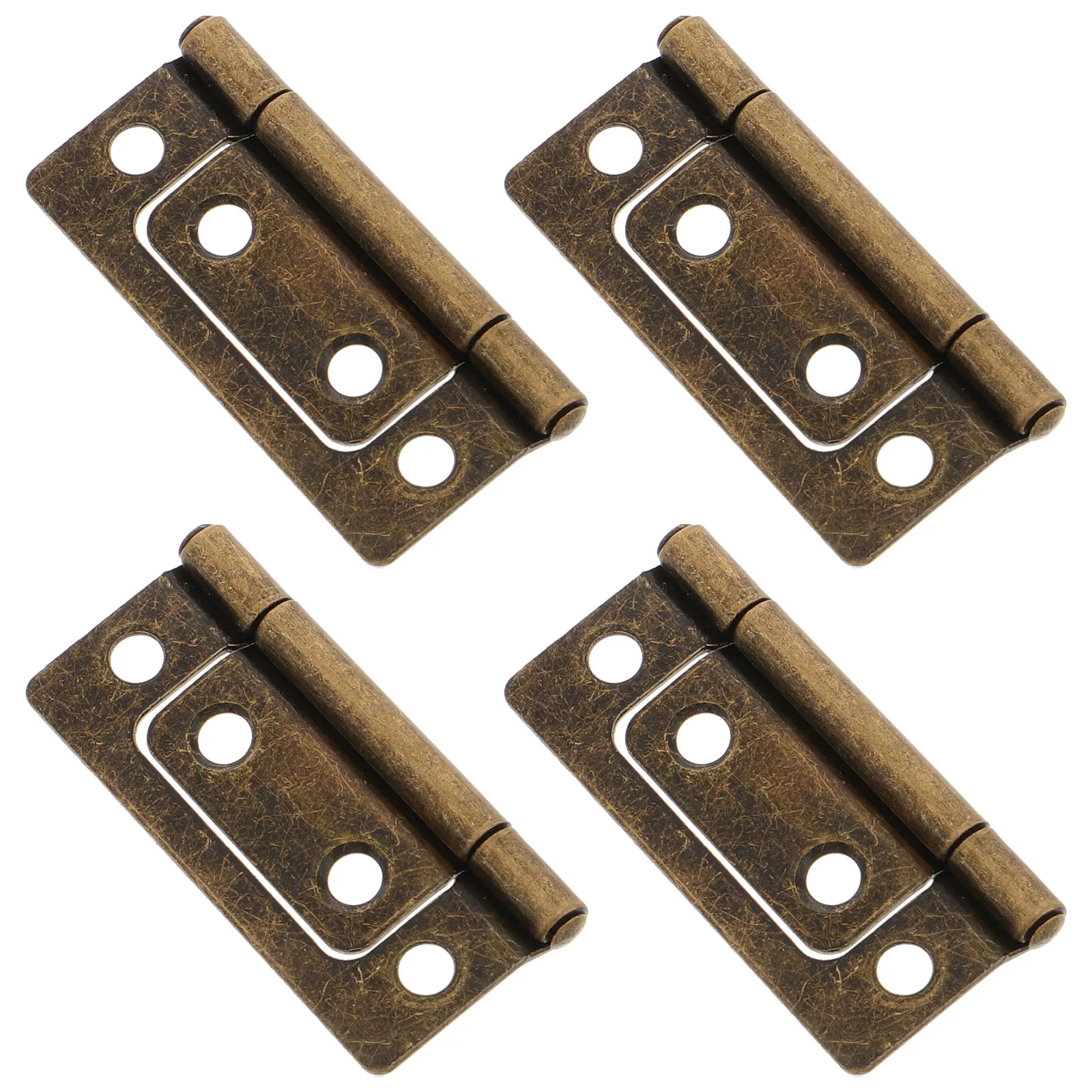 4Pcs Rv Door Hinges Heavy Duty Vintage Finish for Camper Cabinet Furniture Interior Wood Doors Trailer Hardware