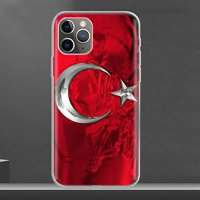 Turkey Turkish Flag Phone Case For iPhone 16 15 14 Plus 12 13 Mini 11 Pro Max X Xs  8 7 SE + Soft Fundas Coque Shell Cover 15 14