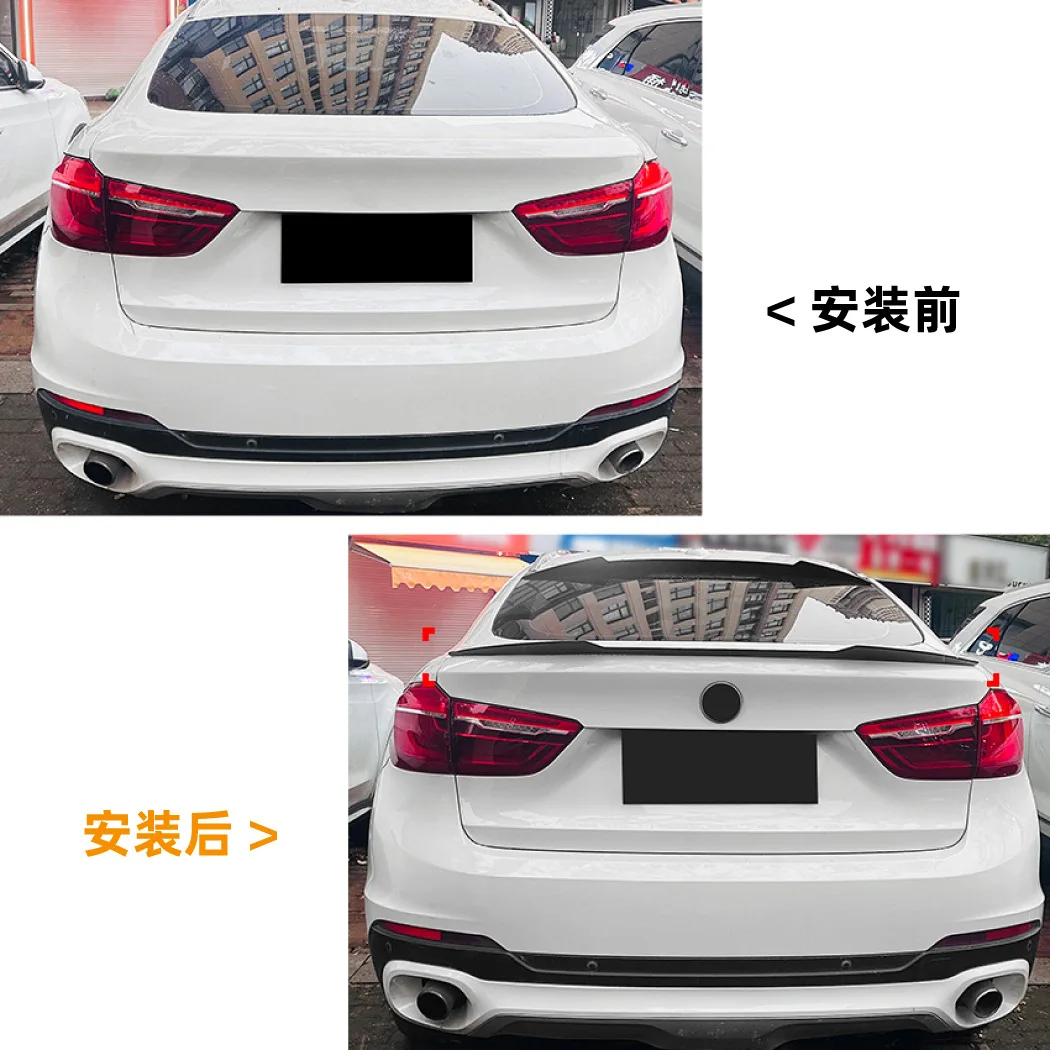

Applicable To BMW Bmw X6 F16 X6m 2014-19 Rear Wing Top Wing Car Exterior Modification Accessories