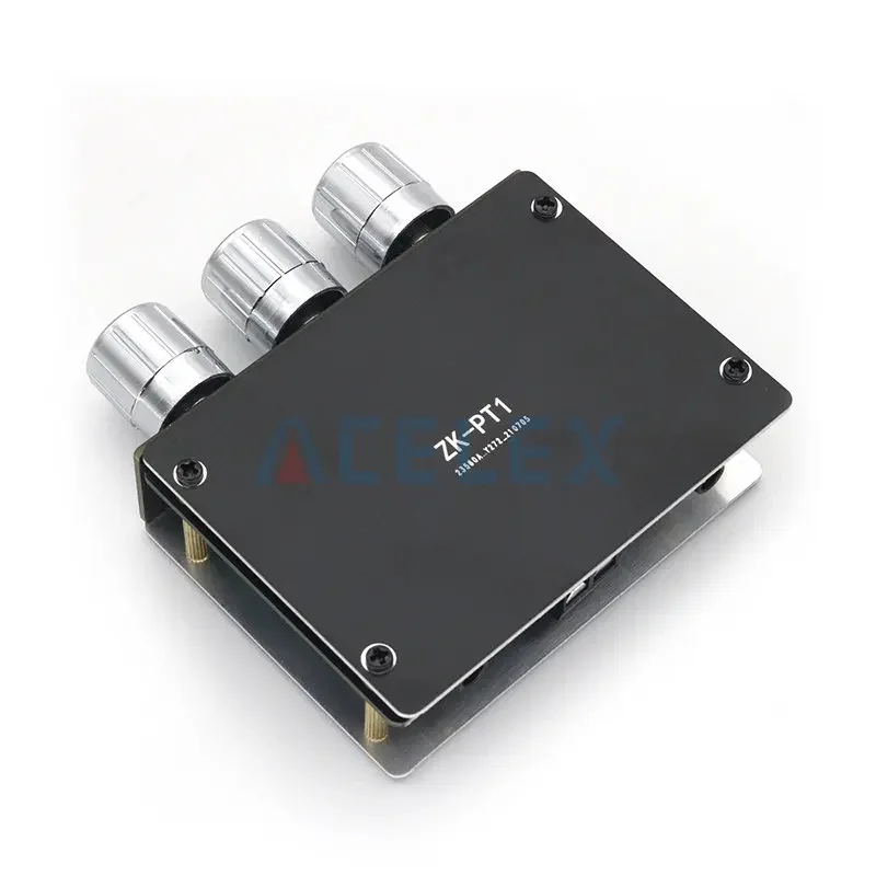 ZK-PT1 Bluetooth 5.0 Audio Receiver Decoder Stereo Tone Board Volume Controller Treble Bass Tonal preamp Amp Knob For Amplifier