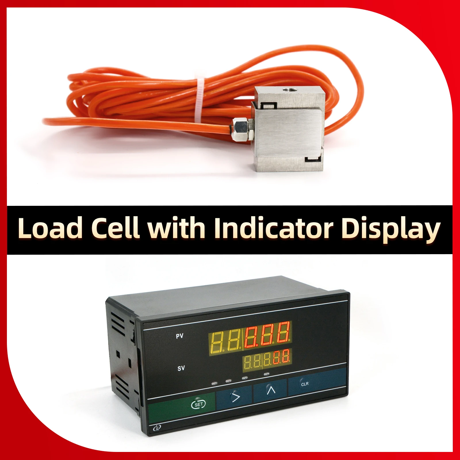 MINI S Load Cell Sensor with Indicator，Test Tension and Compression