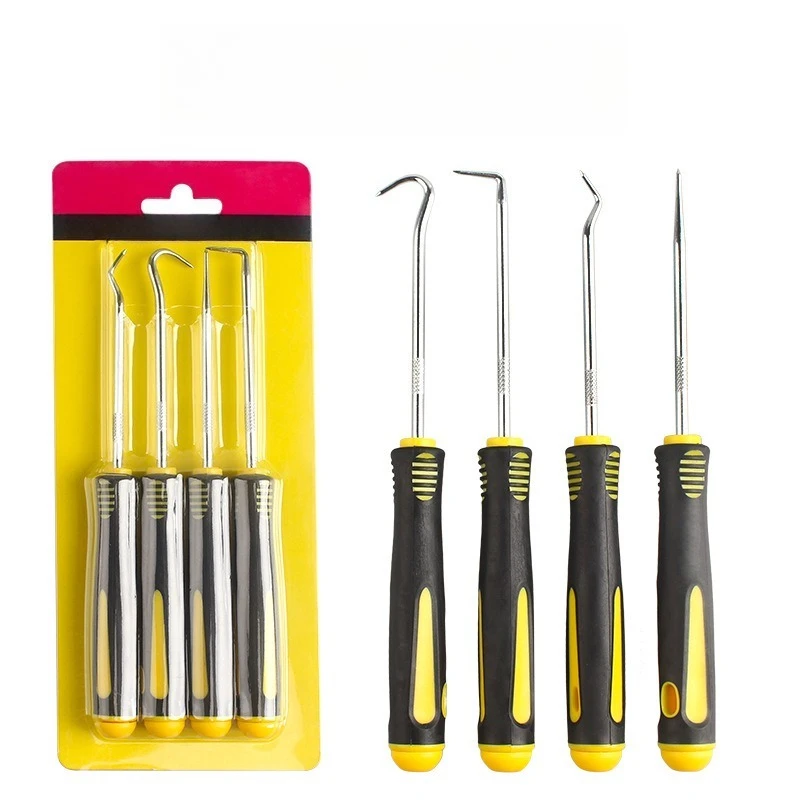 4Pcs/Set Auto Oil Seal Screwdriver Set Car Vehicle Removal Pick Hook Set O Rings Seal Gasket Puller Remover Repair Tool