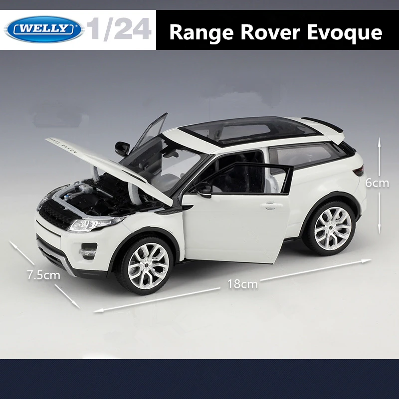 1:24 Land Rover Range Rover Evoque SUV Alloy Car Model Diecast Metal Toy Vehicle Car Model Simulation Collection Childrens Gifts