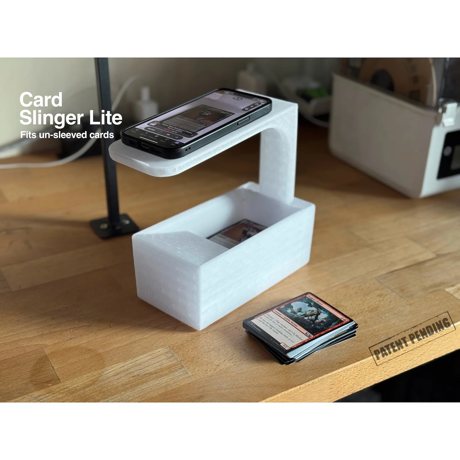 Scanner Phone Holder TCG Card MTG Card Scanner Holder Fit UnSleeved Sleeved Card Work with ManaBox App Quick Scan Price Check