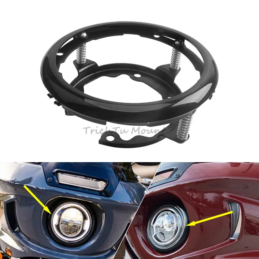 

Front Headlight Ring Trim Mounting Bracket kit Iron Alloy for Harley Softail Low Rider ST FXLRST 2022-2025, El Diablo FXRST 2022