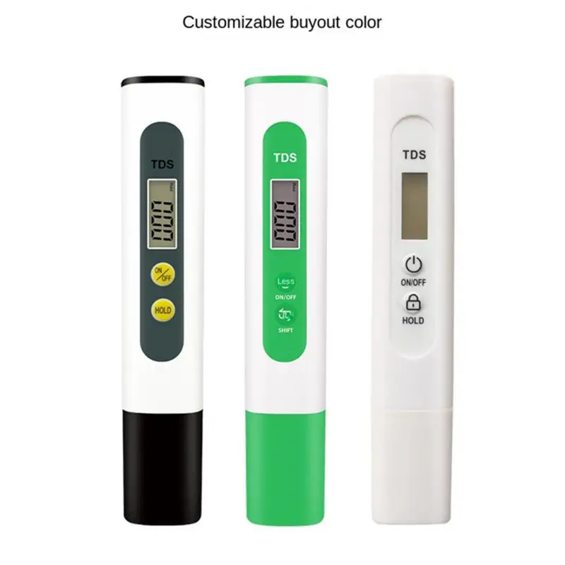 High Accuracy TDS Meter Digital Water Tester 0-14 Meter Tester 0-9990ppm LCD Water Purity PPM Aquarium Filter