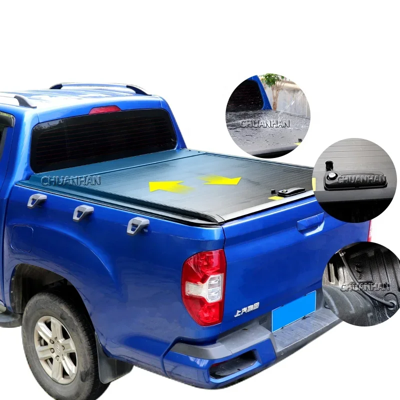 pickup hard aluminum alloy roller lid tonneau cover f150 for hilux truck bed covers  tacoma 2015+