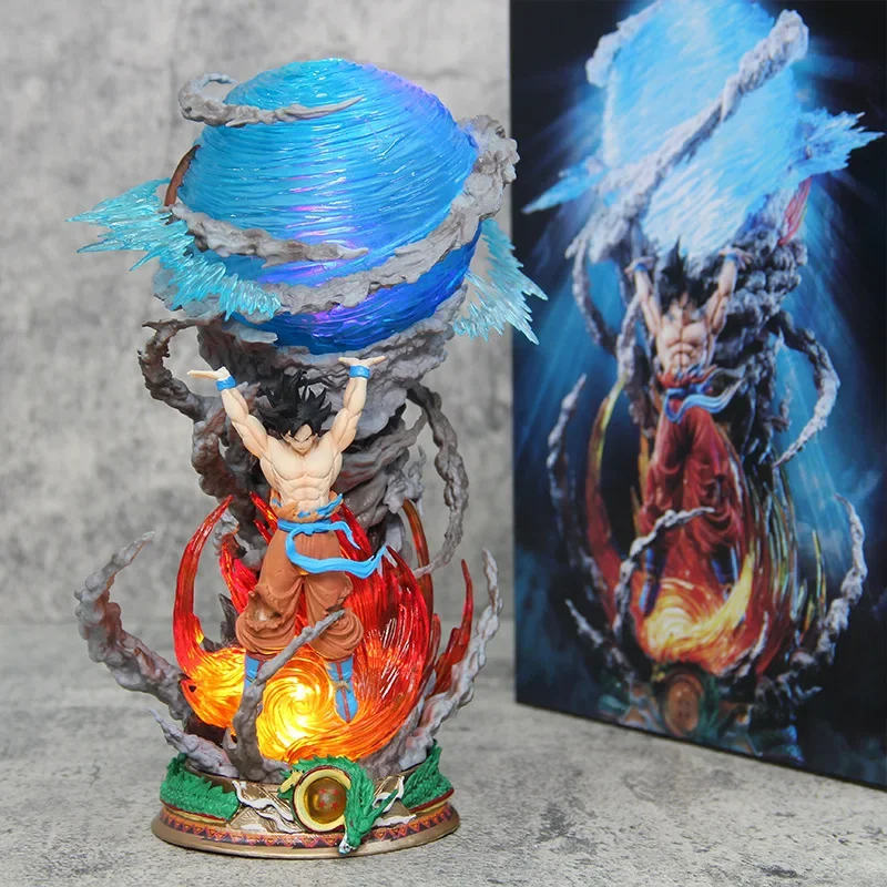 

23cm Japan Anime Figure Dragon Ball Goku Fighting Action Figure For Collection Super Toys Luminous Anime Decorations