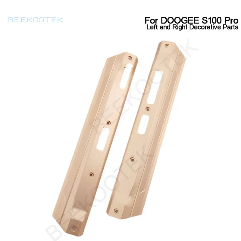 Original DOOGEE S100 Pro Rear Cover Aluminum Piece Left Right Decorative Parts Volume Custom Button For DOOGEE S100 Pro Phone