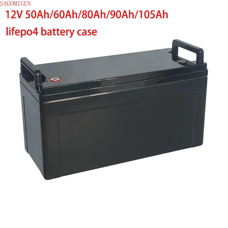 

12V 24V 50Ah/60Ah/80Ah/90Ah/105Ah/150Ah Solar Cell Storage Box Caravan Yacht Lifepo4 Battery Plastic Enclosure Waterproof Case