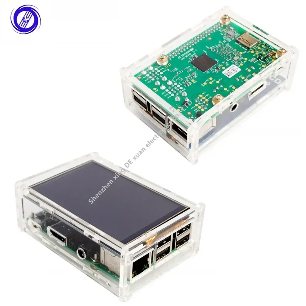 Acrylic Case for for Raspberry Pi 3 / Pi 2 Model B 3.5 inch LCD