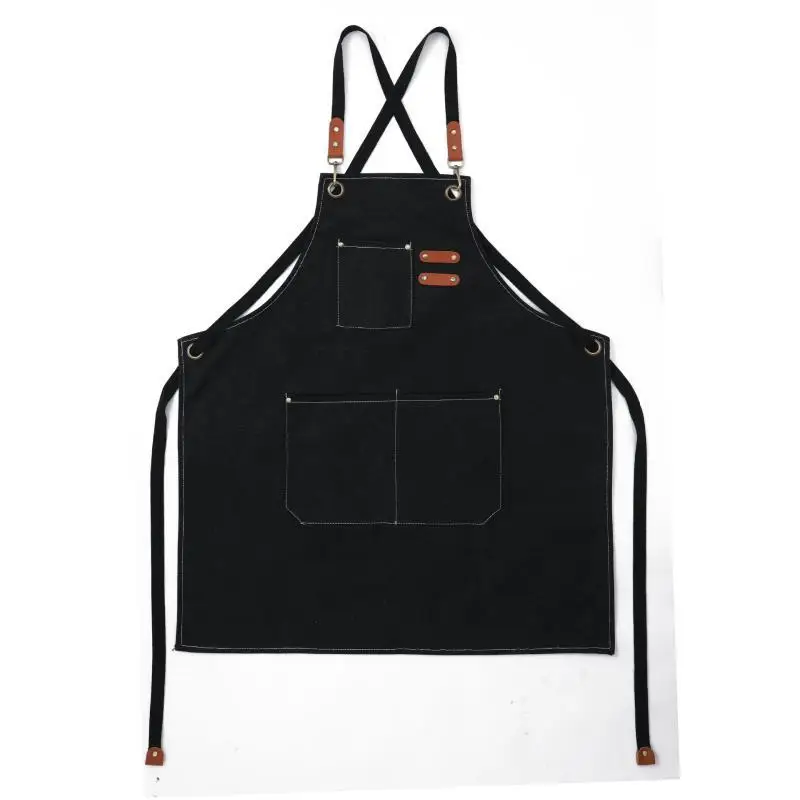 Aprons for Painting Multi-function Canvas Water-proof Protective Fashion Solid Kitchen Accessories Studio Cargo Simple Daily