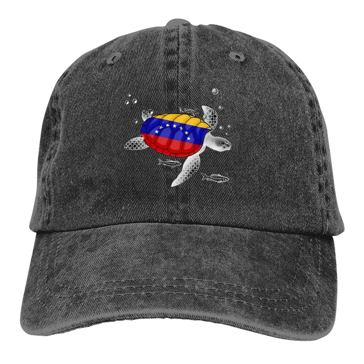 

Venezuela Flag Multicolor Hat Peaked Women's Cap Turtle Personalized Visor Protection Hats