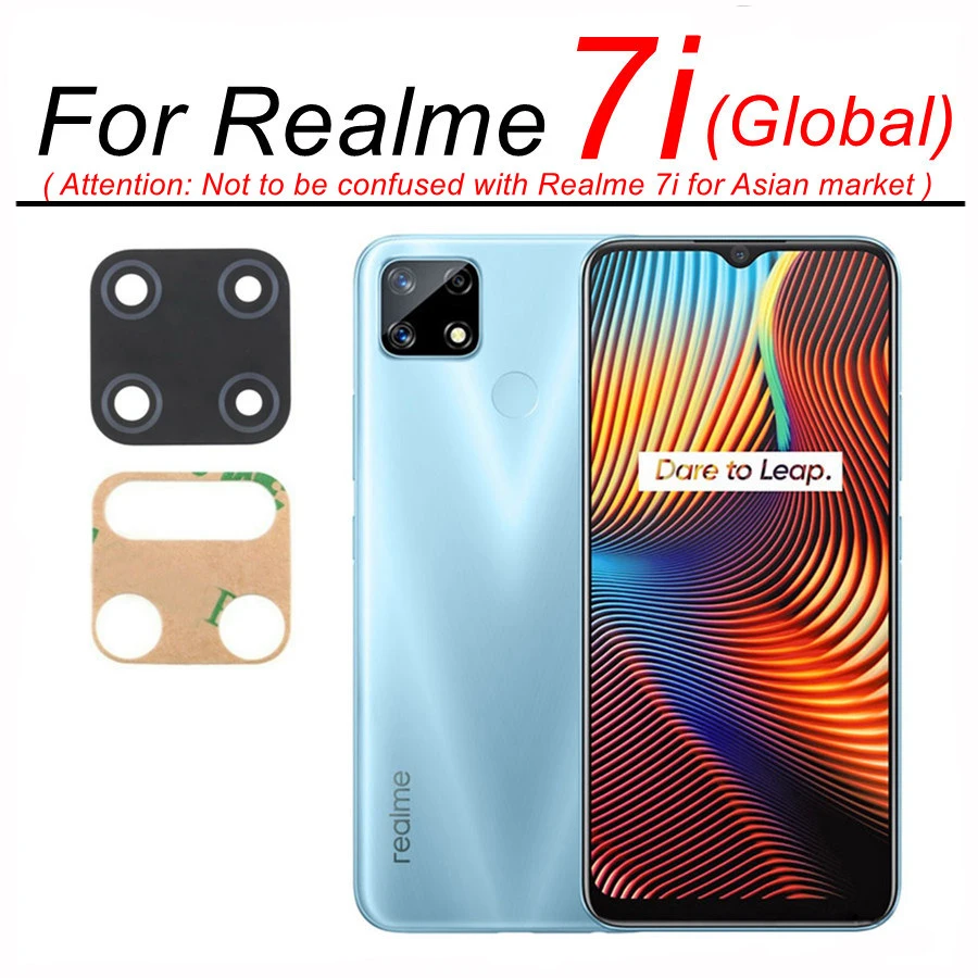 WAMY New Rear Camera Glass Lens Cover Replacement For Realme 8 Pro 5G 8i 7 7i 6 6i 6S 5 X2 XT C3 C21 RMX3085