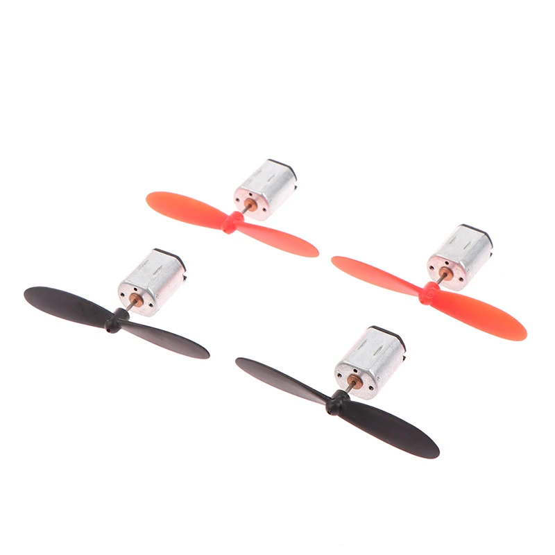 2PCS N20 Micro DC Motor With Black Red Propeller CW CCW Model Airplane Helicopter Fan DIY Dropshipping