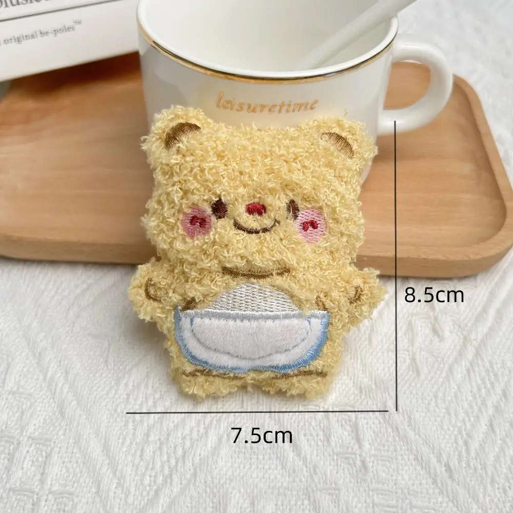 Kawaii mewah Butter beruang liontin gantungan kunci kartun boneka mainan mobil Keyring tas dekorasi ransel pesona