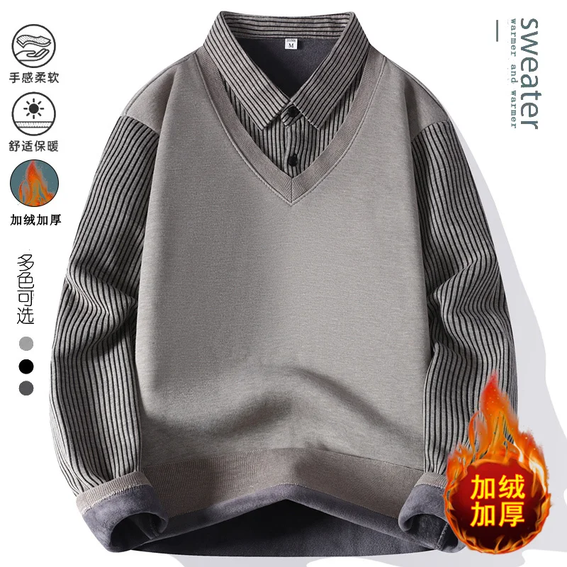 

Свитер для мужчин, мужская одежда, уличная одежда, мужские пуловеры, весенняя модная осенняя мужская толстовка, вязаная повседневная Hombre, теплая однотонная