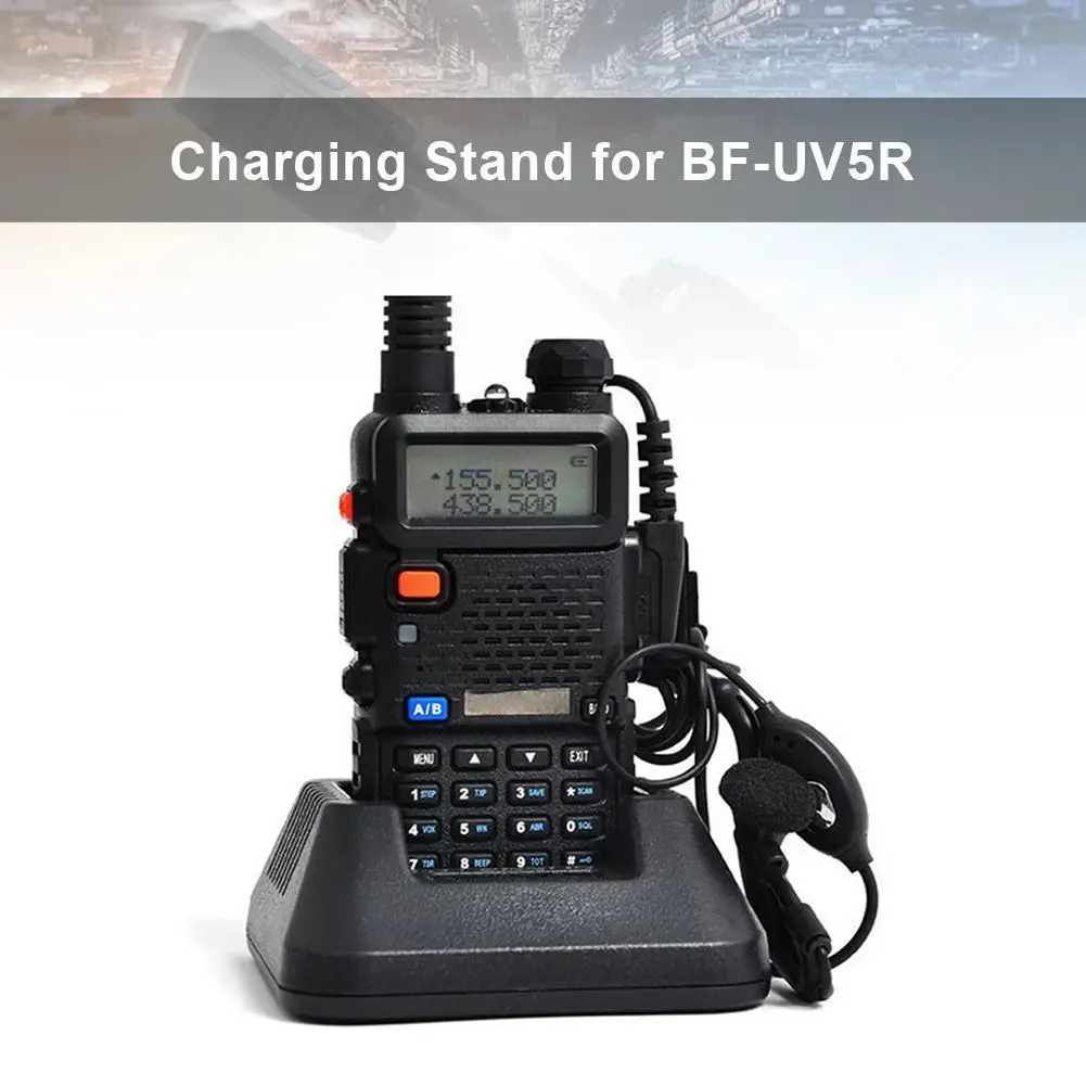 Battery Charger Radios Docking Station Talkie Charger with Charging Indicator for BF-UV5R Plus BF-UV5RA