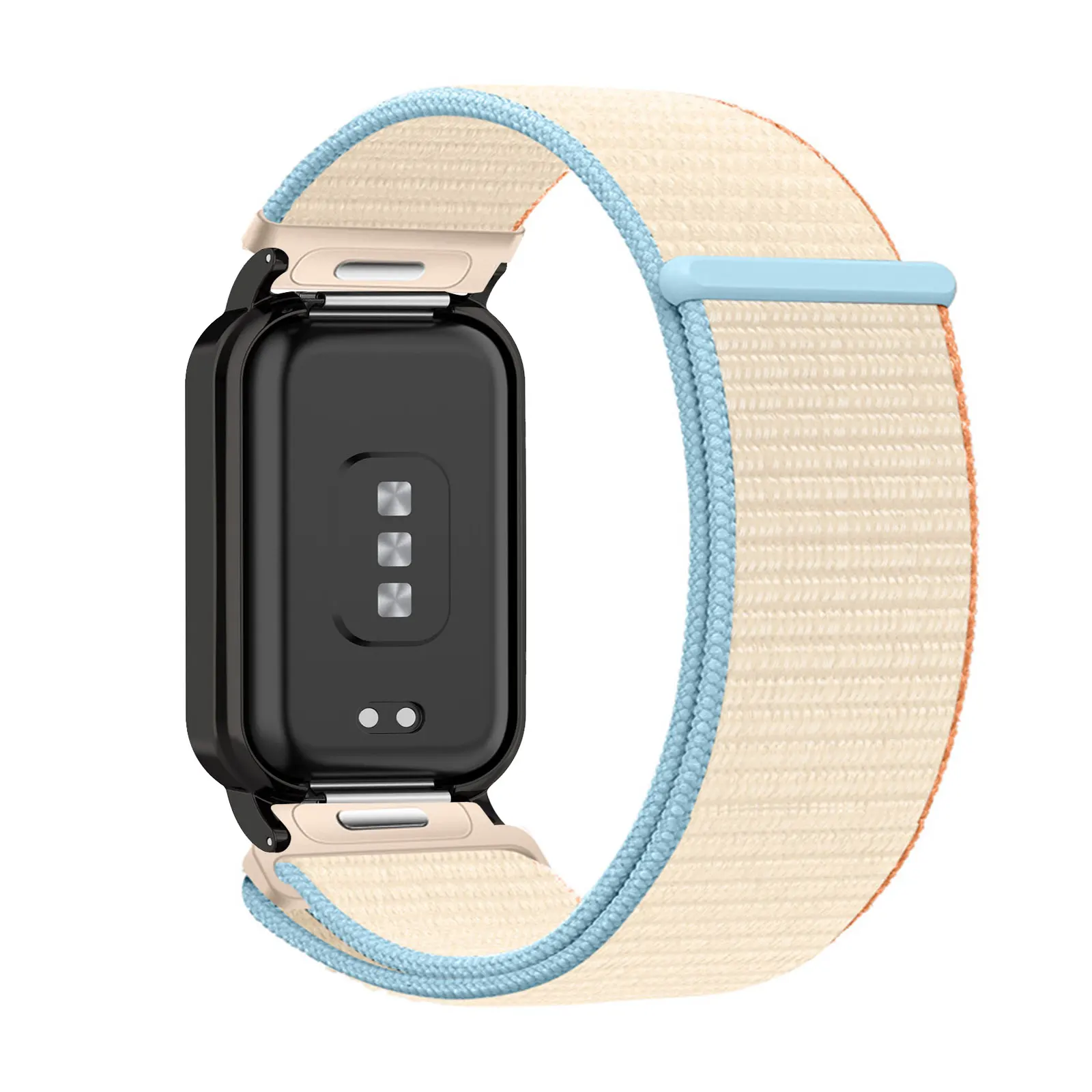 Nylon Bands for Xiaomi Redmi Band 2/Xiaomi Mi Smart Band 8 Active with Velcro and Snap fastener