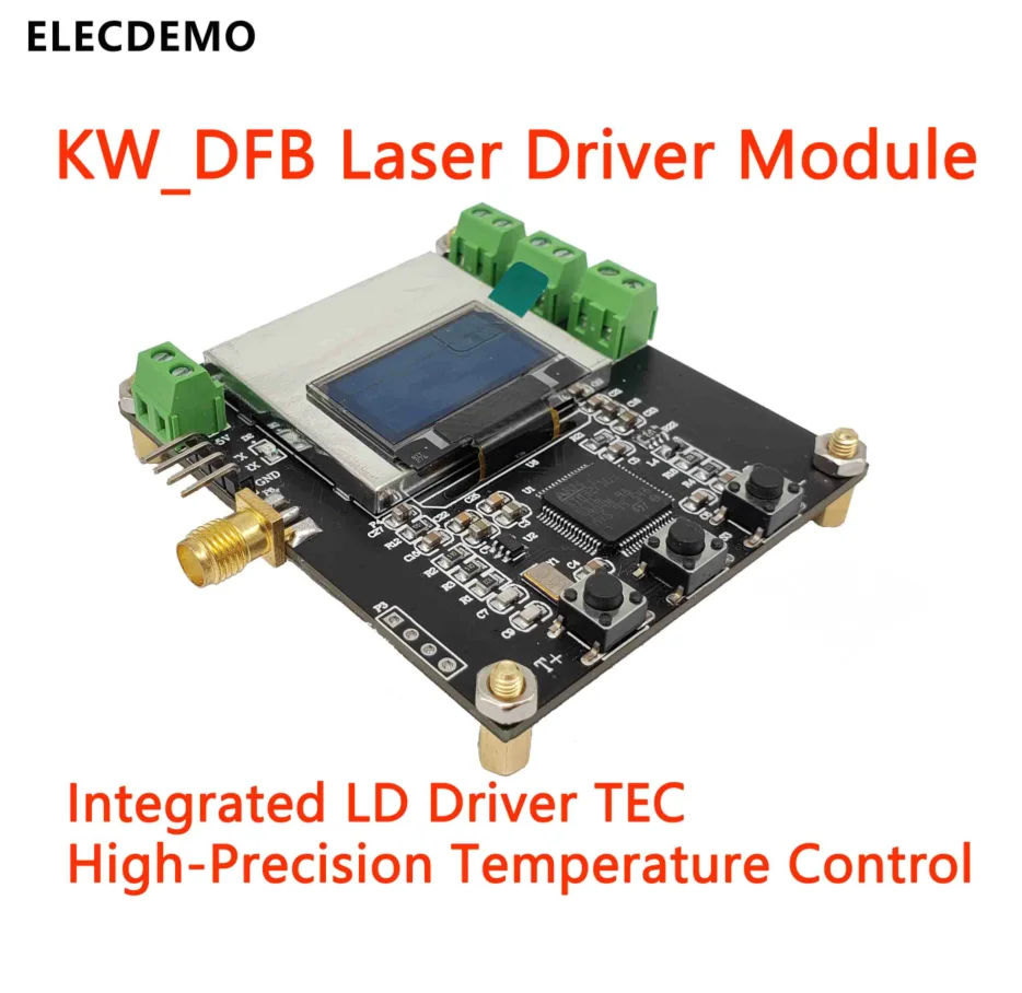 DFB LD Driver Module with TEC Controller, High Stability Constant Temperature Laser Diode Driver Board, Precision Current Source