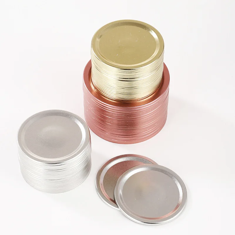 

20pcs Mason Jar Lid Seals Tinplate Airtight Replacement Lids 70Mm Jars Storage Spices Tea Coffee Canning Supplies Wide Mouth