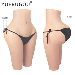 YUERUGOU Silicone Enhancing Hip Pant Fake Vagina Crossdresser Hip Ehancer Underwear Buttock Lift Shemale Transgender Drag Queen