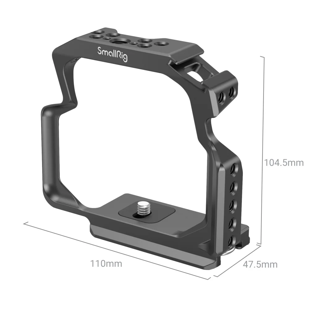 SmallRig All-in-one half cage for OM System OM1 Lightweight Aluminum Alloy Camera Cage with Quick Release Plate for DJI RS2 3948