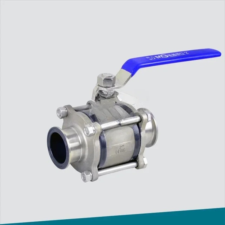 Three-piece spray coating anti-corrosion ball valve Q81F-10P clamp chuck manual half-package all-inclusive type