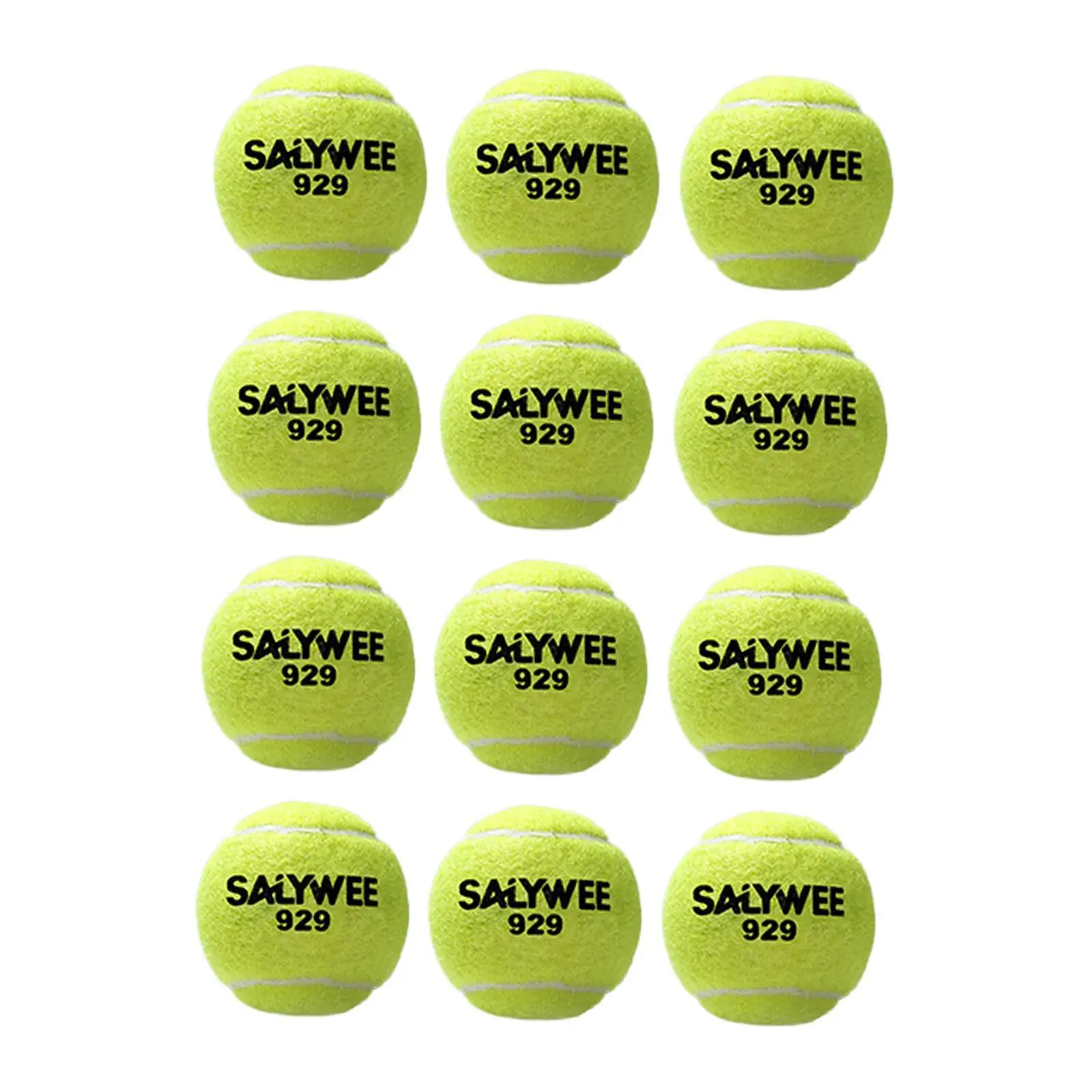 

12x Tennis Balls Training Balls Professional Multifunction Beach Tennis Balls Dog Tennis Balls for Yard Beginners Enthusiasts