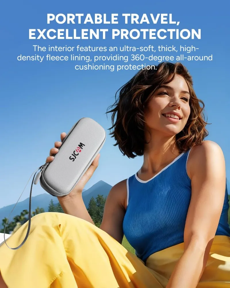 Nuova Videocamera d'Azione Tascabile SJCAM C400 Bianca, Videocamera per Vlogging e Streaming Live su YouTube