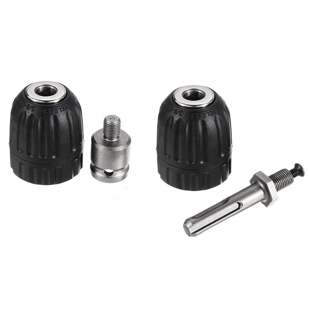 0.8-10mm Mandrino autoserrante 3/8-24UNF Adattatore per punta da trapano per trapano a percussione Accessori di ricambio per utensili elettrici fai da te per la casa