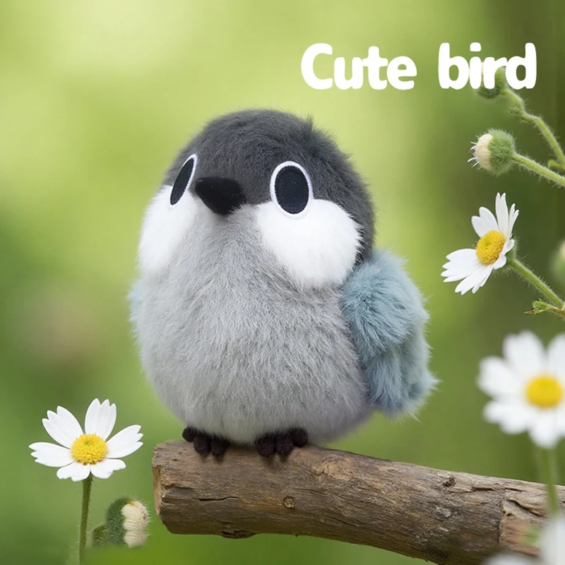 

Mini Realistic Plush Toys, Soft Fluffy Cute Bird Dolls, Great Tit Plushies, Perfect Soothing Gifts for Kids Birthday & Festivals