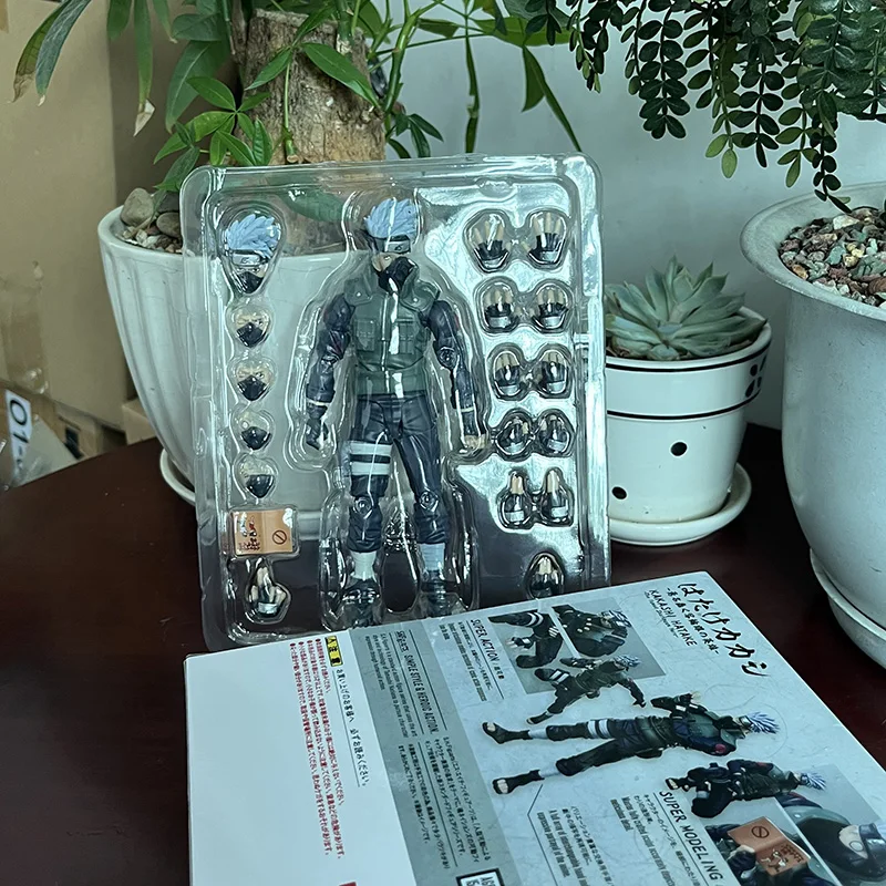 بانداي-لعبة شخصية أنيمي ناروتو شيبودن ، ألعاب SHF هاتاكي كاكاشي ، بطل زينة غرفة الشارينغان ، دمى نموذجية