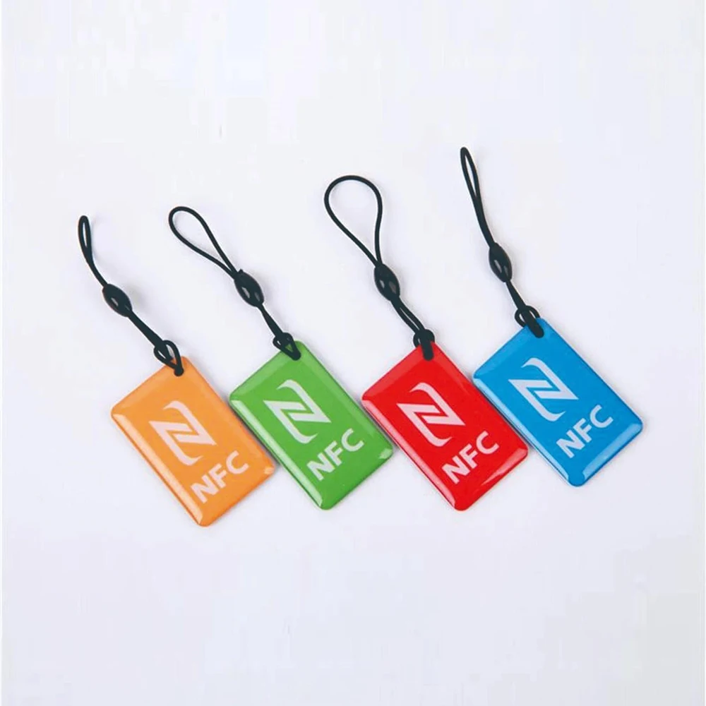 13.56 ميجا هرتز NTAG215 عالية التردد الايبوكسي NFC علامة المفاتيح 4 ألوان علامة RFID العالمية #4