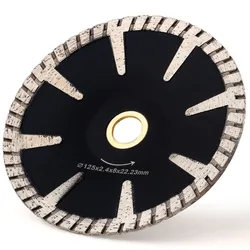 DC-SCB02 premium 5 inch 125mm diamond concave cutting blade for granite and marble