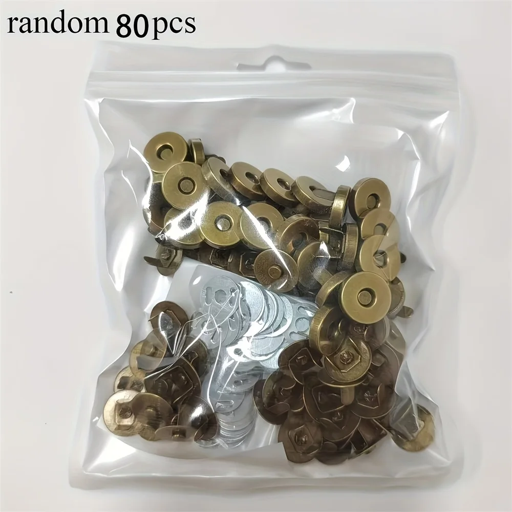 40er-Pack Magnetische Druckknöpfe, Verschiedene Farben, Näh-Druckknöpfe für Handarbeiten, Geldbörsen, Taschen, Kleidung, Leder, Supermagnetisch
