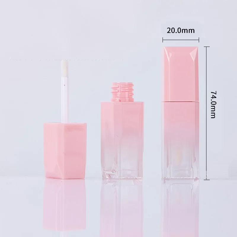 Lip Gloss Containers Empty 5ml Gradual Change Black Pink Purple White Cosmetic Packaging Plastic Sample Lipgloss Bottles