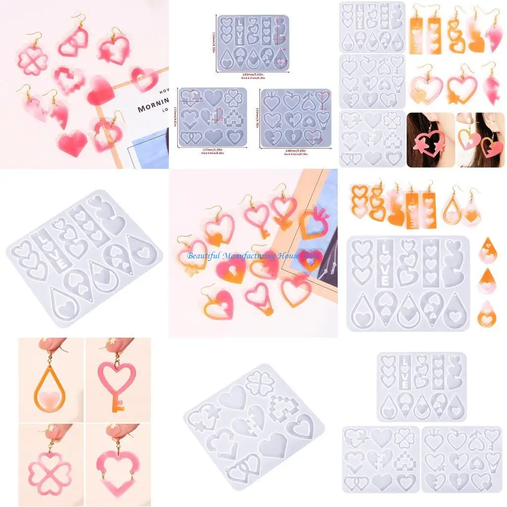 

E56A Handmade Pendant Crafting Silicone Mold Accessory Mold for Jewelry Enthusiasts