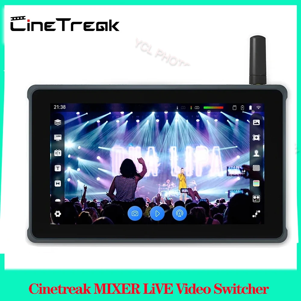 

Cinetreak MIXER LiVE Video Switcher Touch Screen 1500nits Brightness 4K Multi-Format For Push Recording Live Streaming Video