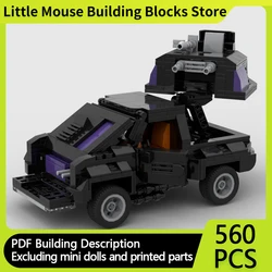 Popular Anime Car Model MOC Building Bricks Masked Special Vehicle Modular Technology Gifts Holiday Assemble Children Toy Suit