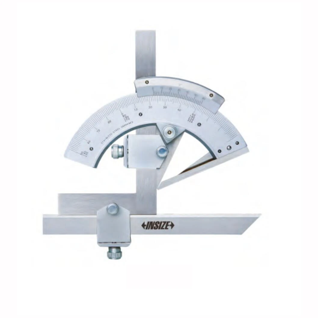 

Insize 2374-320 2374-320D Measuring Range 0-320° Graduation 2' Accuracy ±2' Universal Protractor