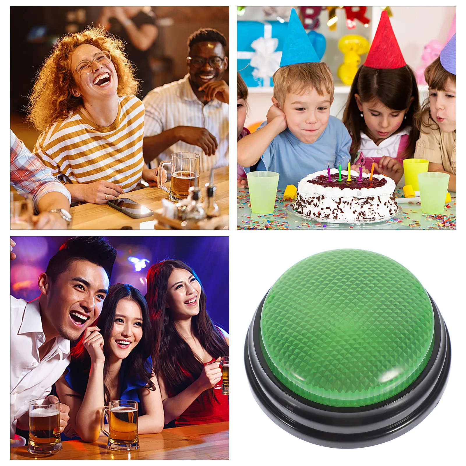 Light Up Game Buzzers Sound Button Prop Fun Party Game Button Perfect for Home Games Club Activities Party Favors