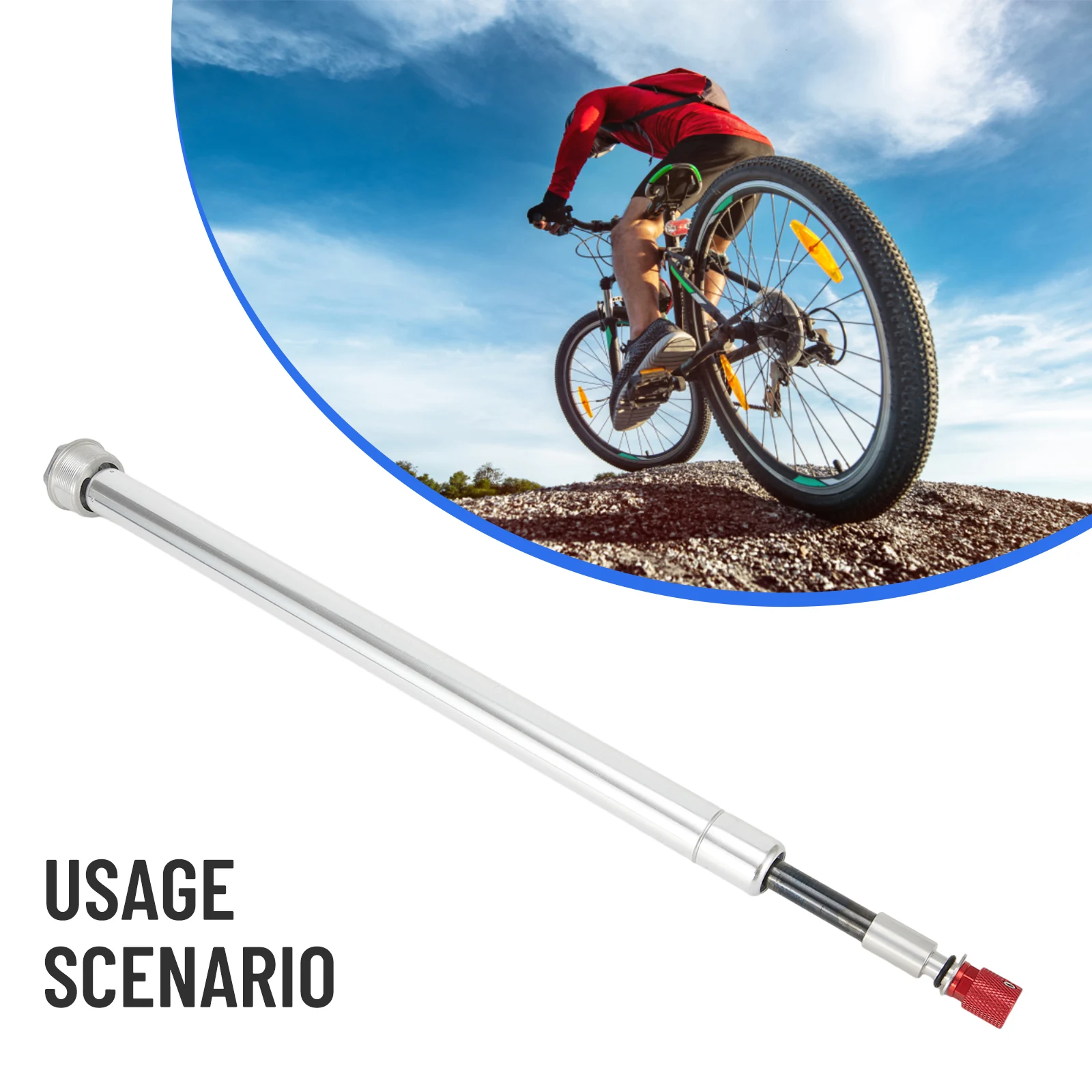 Bike Front Fork Hydraulic Damping Rod Hand/Cable Line Control Aluminum Alloy Spring Cartridge Oil Pump Damping Pole